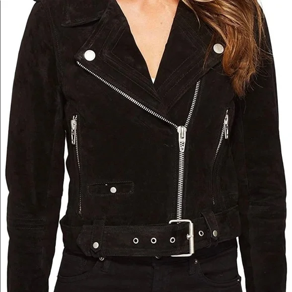 blanknyc suede moto jacket! - size M - Picture 2 of 4